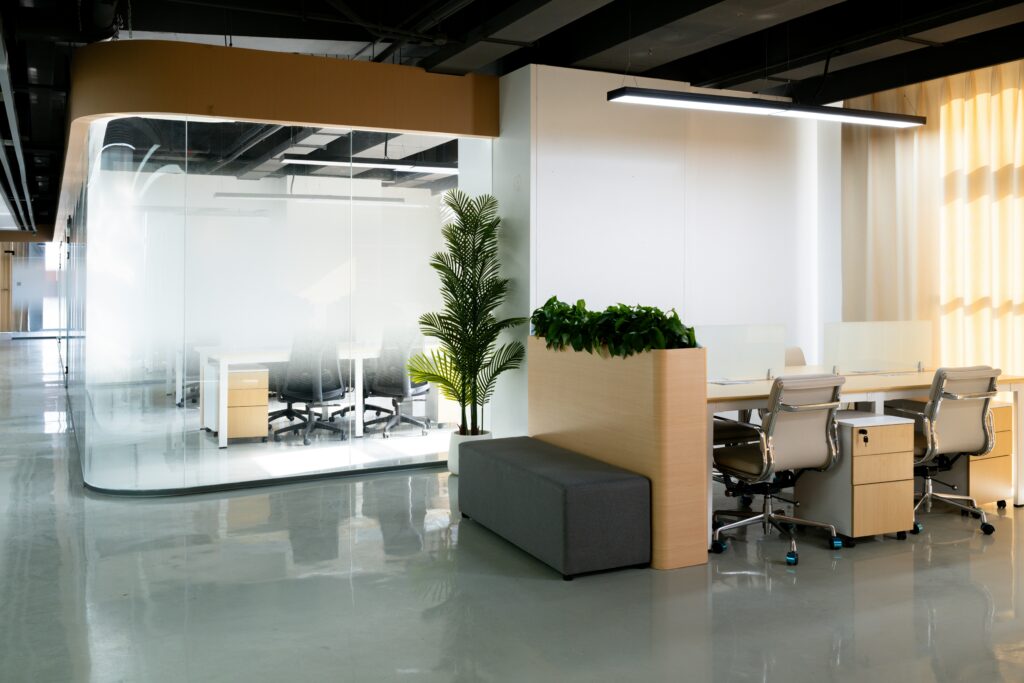 Decorative window film transforms offices from sterile glass boxes into branded, private workspaces. $14.5B market growing to $26B by 2035 as companies fight remote work.
